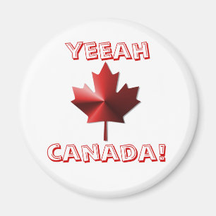 Imán Yeeah Canada Flag Maple Leaf Magnet