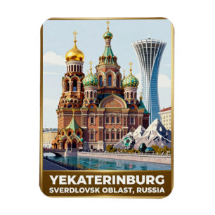 Imán Yekaterinburg punto de referencia del río Iset