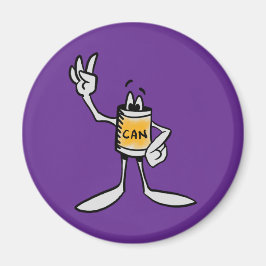 Imán Yellow Can Creature Kitchen Fridge Magnet