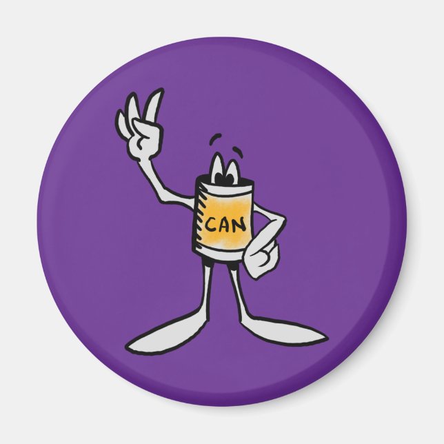 Imán Yellow Can Creature Kitchen Fridge Magnet (Frente)