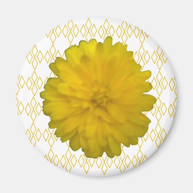 Imán Yellow Marigold Magnet (Frente)