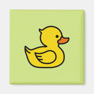 Imán Yellow Rubber Ducky Square Magnet