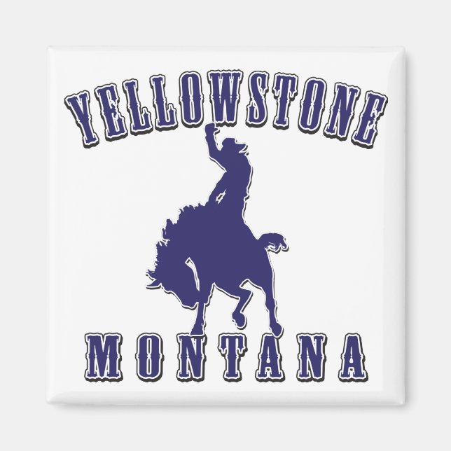 Imán Yellowstone-Cowboy-Blue (Frente)