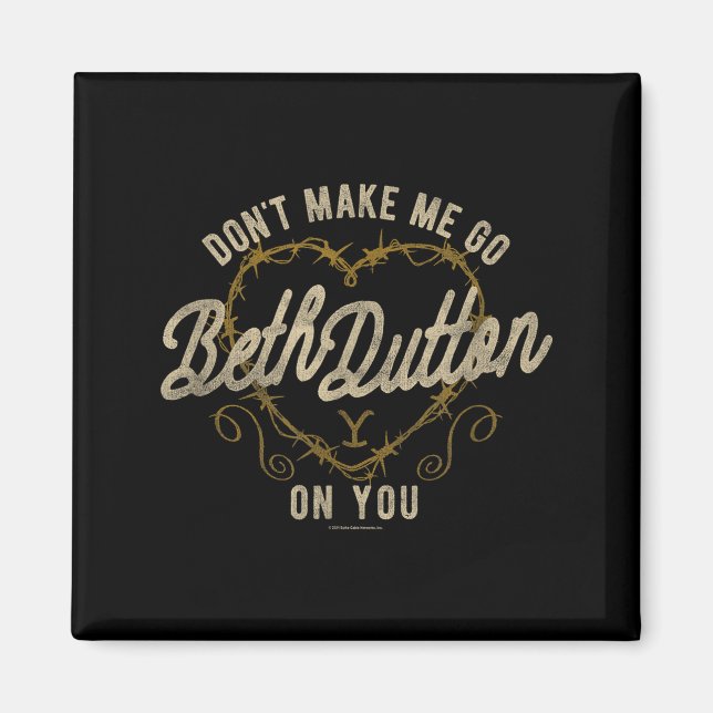 Imán Yellowstone Go Beth On You Barbed Wire Heart Small (Frente)