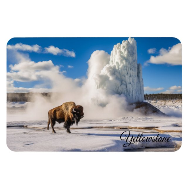 Imán Yellowstone Magnet-Buffalo Geyser (Horizontal)