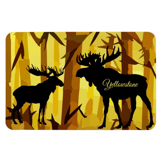 Imán Yellowstone Magnet-Moose (Horizontal)