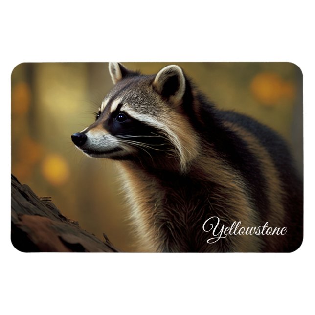 Imán Yellowstone Magnet-Raccoon (Horizontal)