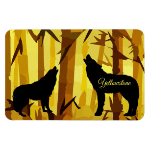 Imán Yellowstone Magnet-Wolf