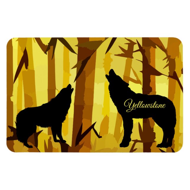 Imán Yellowstone Magnet-Wolf (Horizontal)