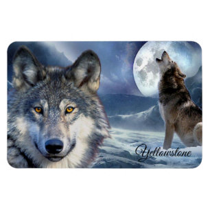 Imán Yellowstone Magnet-Wolf