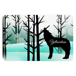 Imán Yellowstone Magnet-Wolf