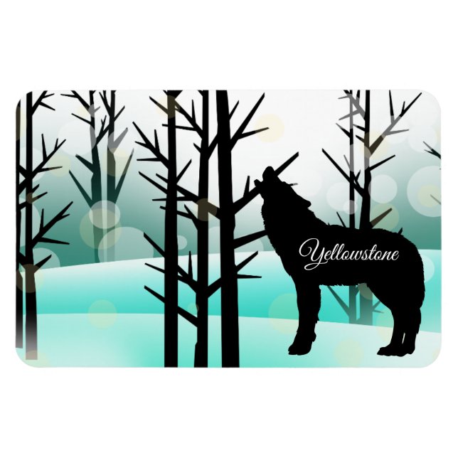 Imán Yellowstone Magnet-Wolf (Horizontal)