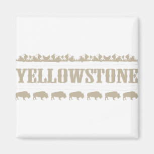 Imán Yellowstone Montana Buffalo