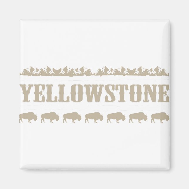 Imán Yellowstone Montana Buffalo (Frente)