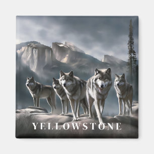 Imán Yellowstone Wolf Magnet