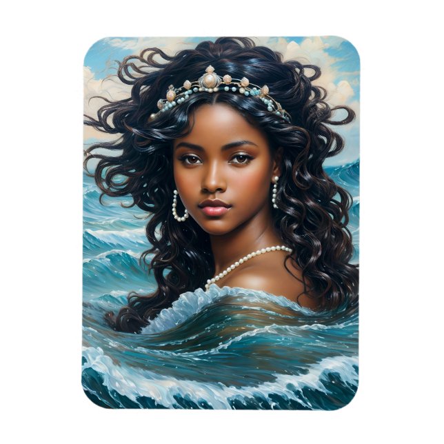 Imán Yemaya Water Goddess Orisha Art (Vertical)