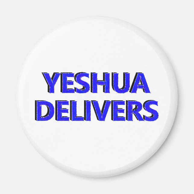 Imán Yeshua Delivers (Frente)