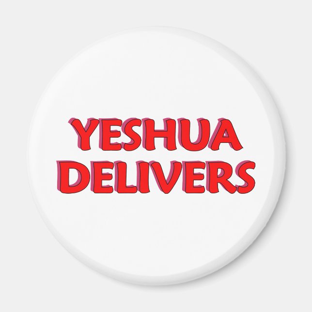 Imán Yeshua Delivers (Frente)