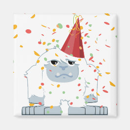 Imán Yeti de la fiesta de confeti