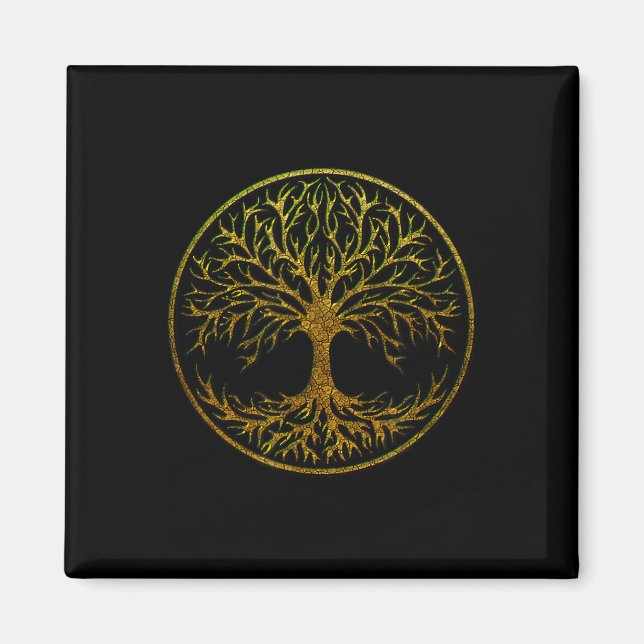 Imán Yggdrasil, Árbol Celta De La Vida, Mitología Nórdi (Frente)