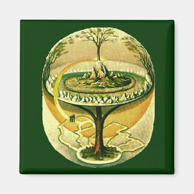 Imán Yggdrasil, Árbol De Vida (Frente)