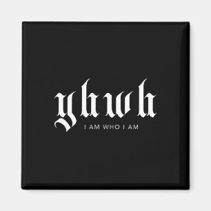 Imán Yhwh Christian Streetwear Escritura de Biblia Esté