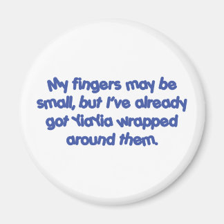 Imán YiaYia's envuelto (azul)