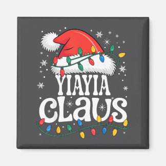 Imán Yiayia Claus Funny Xmas Christmas Grandma Holiday 