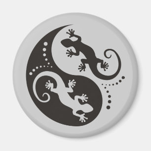 Imán YIN y YANG Geckos negros + tu experiencia e idea