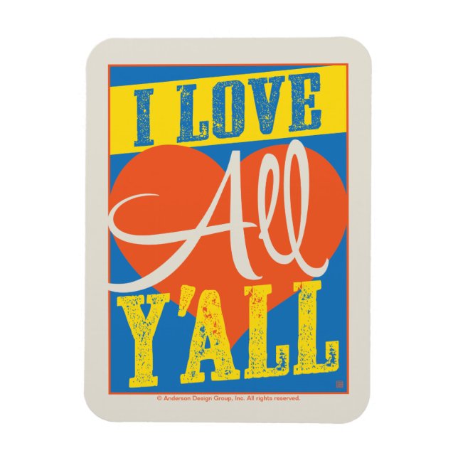 Imán Yo amo a todos (Vertical)