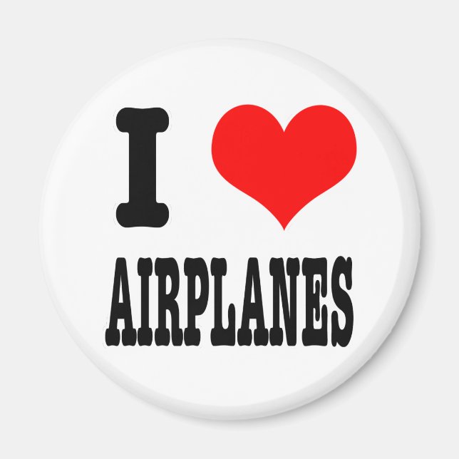IMÁN YO AMO (AME) AVIONES (Frente)