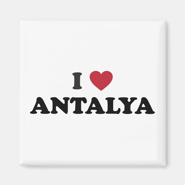 Imán Yo corazón a Antalya Turquía (Frente)