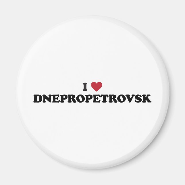 Imán Yo corazón a Dnipropetrovsk Ucrania (Frente)