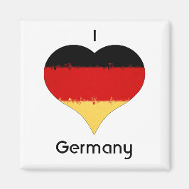 Imán Yo corazón Alemania Bandera Alemana