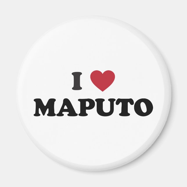 Imán Yo corazón Maputo Mozambique (Frente)
