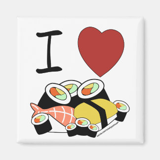 Imán Yo corazón sushi