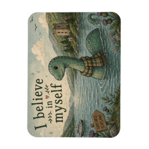 Imán Yo creo en mí mismo Monstruo de Loch Ness capricho