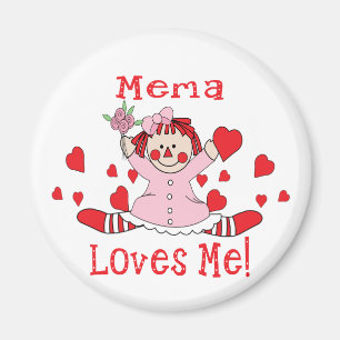Imán Yo del amor de Mema muñeca de trapo