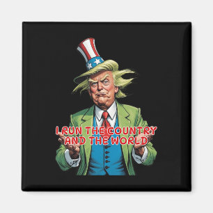 Imán Yo dirijo el país y el mundo divertido Trump