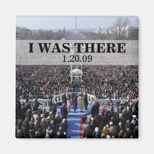 Imán YO ESTABA AHÍ: Inauguración del presidente Obama (Frente)