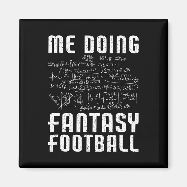 Imán Yo haciendo el divertido draft de fútbol fantástic (Frente)