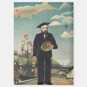 Imán Yo mismo: Retrato – Paisaje, Henri Rousseau 1890