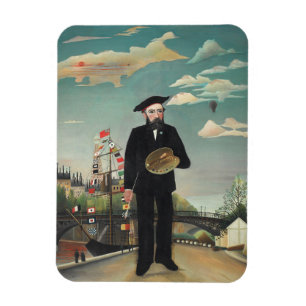 Imán Yo mismo: Retrato – Paisaje, Henri Rousseau 1890