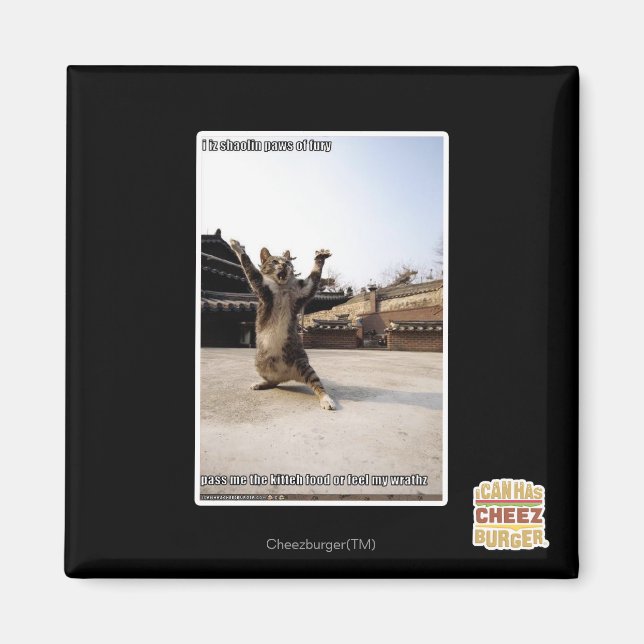 Imán Yo soy garras de caolín de furia (Frente)