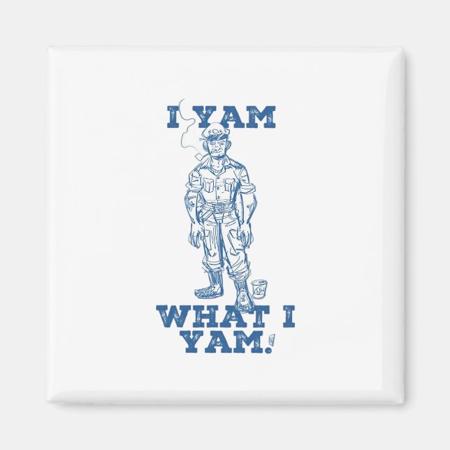 Imán Yo Soy Lo Que Soy. Diseño de esbozo (Frente)