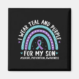 Imán Yo Trato Verde azulado Y Púrpura Para Mi Hijo Suic