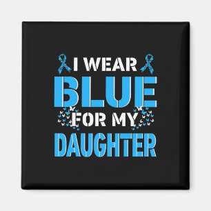 Imán Yo Uso Azul Para Mi Hija Diabetes Awareness Mon