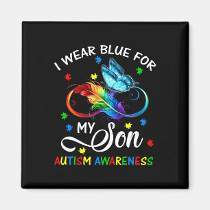 Imán Yo Uso Azul Para Mi Hijo Conciencia De Autismo Mam