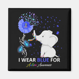 Imán Yo uso la guerra contra el autismo azul para conci