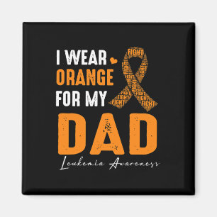 Imán Yo Uso Naranja Para Mi Papá Leucemia Cáncer